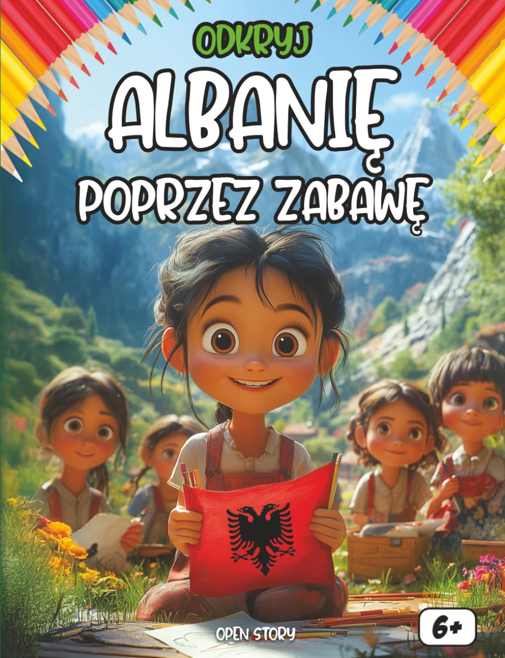 Odkryj Albanię poprzez zabawę: Poznaj historię, kulturę i przyrodę Albanii – Książka edukacyjna z ciekawostkami, pytaniami i kolorowankami dla dzieci