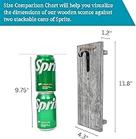 Vista 6 de Besuerte Juego de 2 Frascos Mason de Decoración de Pared, Decoración de Casa de Campo para Sala de Estar, Decoración de Pared Colgante Rústica