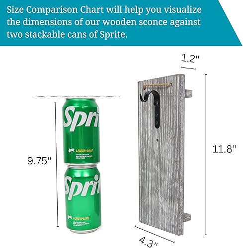 Miniatura 6 de Besuerte Juego de 2 Frascos Mason de Decoración de Pared, Decoración de Casa de Campo para Sala de Estar, Decoración de Pared Colgante Rústica