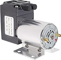 Vista 9 de Walfront Mini bomba de vacío DC 12V 120kpa Bomba de aire de vacío 5L/min Bomba de succión de compresor de aire de diafragma con soporte