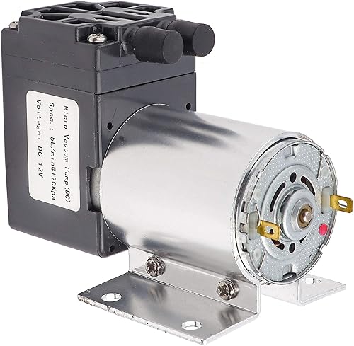 Miniatura 9 de Walfront Mini bomba de vacío DC 12V 120kpa Bomba de aire de vacío 5L/min Bomba de succión de compresor de aire de diafragma con soporte para