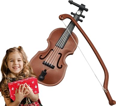 Tiniest Violin Polished | Miniature Violin Musical Instruments Collectible Figurine, Decorative Display Ornament, Mini Version, Showpiece Model, Tiny