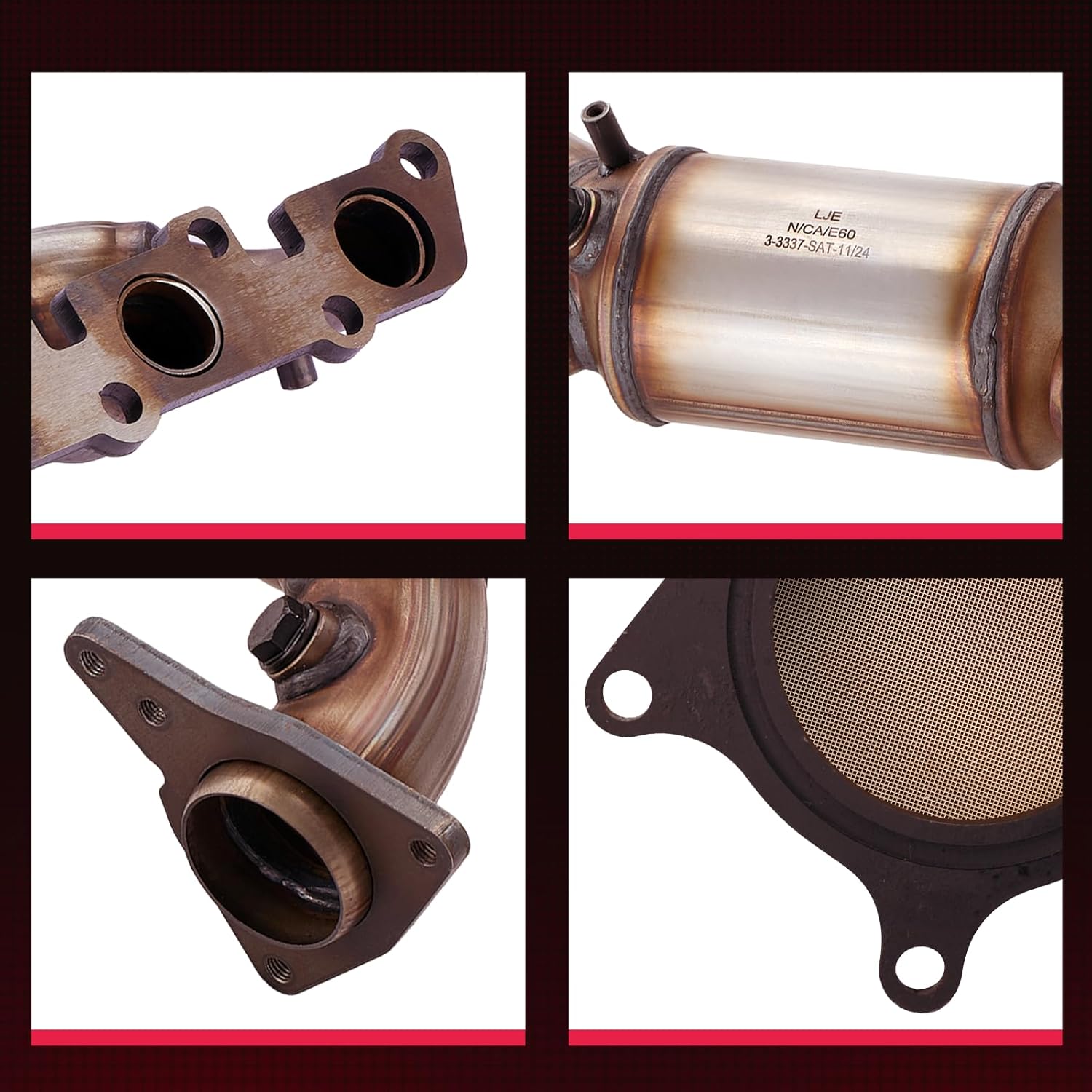 BDFHYK Front Exhaust Manifoldc Catalytic Converter with Gasket Kit Compatible with Chevrolet Colorado 2007-2012, Compatible with GMC Canyon 2007-2012, L5 3.7L, EPA Compliant, Replace 16578