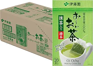 伊藤園 おーいお茶 緑茶 (抹茶入り) 1.8g×20袋×10個 エコティーバッグ