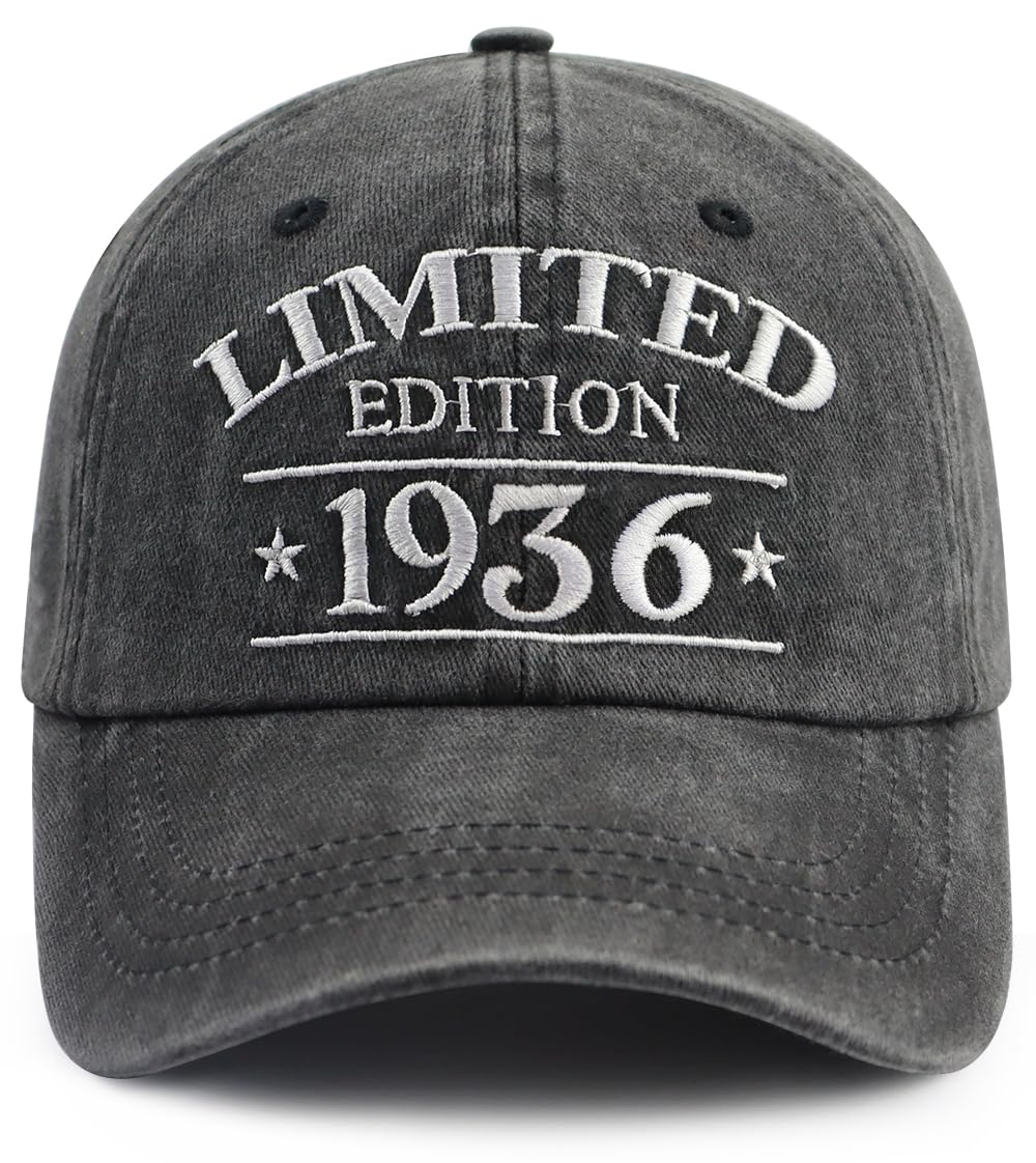 XacaYuerp Limited Edition 1930 1931 1932 1933 1934 1935 1936 1937 1937 1939 Hat, Funny Embroidered Baseball Cap for Women Men