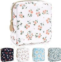 Vista 63 de Iqimott Bolsa Grande de Maquillaje de Nylon, Estuche de Viaje Preppy, Bolsa Grande de Cosméticos de Nylon, Organizador de Maquillaje, Bolsa de Rosa