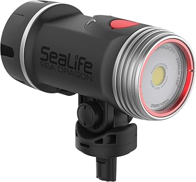 SeaLife Sea Dragon 2300F Underwater Photo-Video Light, Bright and Colorful Video and Photos, for Scuba and Snorkeling with Compact and Action Cameras Light Head Only