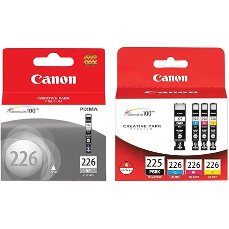 PGI-225 & CLI-226 Canon Ink Cartridges [with CLI-226 Gray]