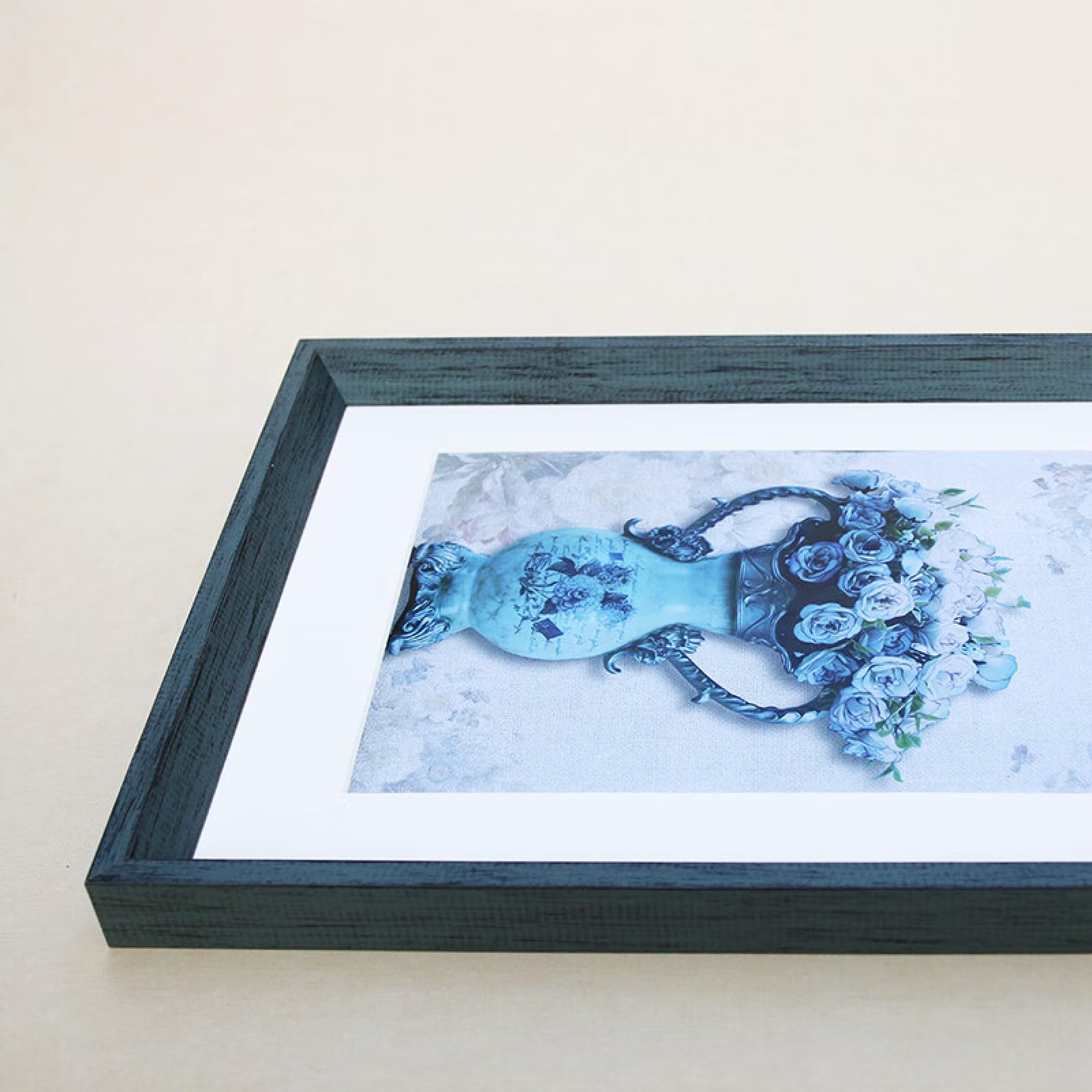 Fotorahmen Wohnkultur Bilderrahmen Massivholz Tiefblauer Desktop 21 × 29,7 cm