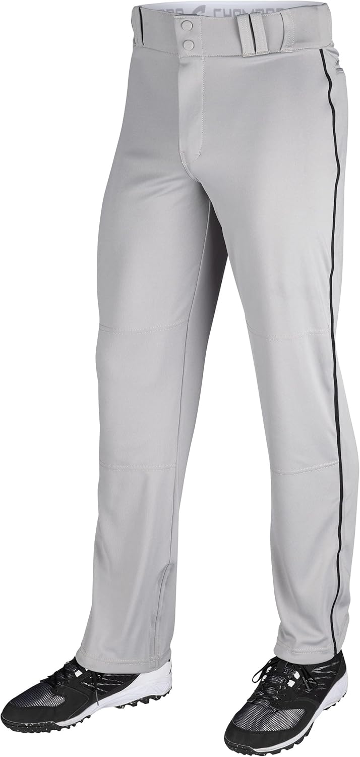 Champro Boys Triple Crown Open-Bottom Baseball Pants with Braid
