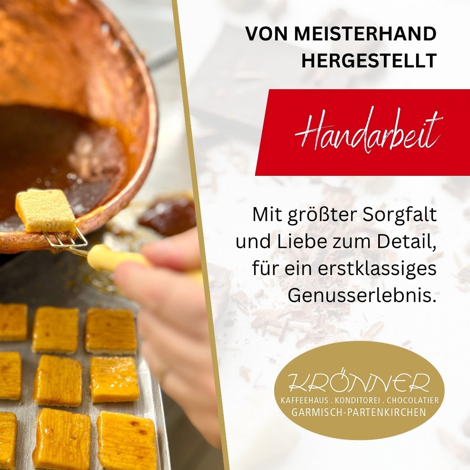 Krönner Baumkuchenspitzen 350 g Dose Edel-Vollmilch – Handgefertigtes Frischeprodukt mit Aprikosenmarmelade – Baumkuchen ohne Zusatzstoffe – Edles Konditor-Gebäck und Geschenkidee