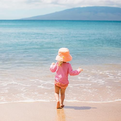 Miniatura 3 de i play. by green sprouts - Sombrero de protección solar UPF 50+ con protección solar ajustable para crecer con el bebé, Coral