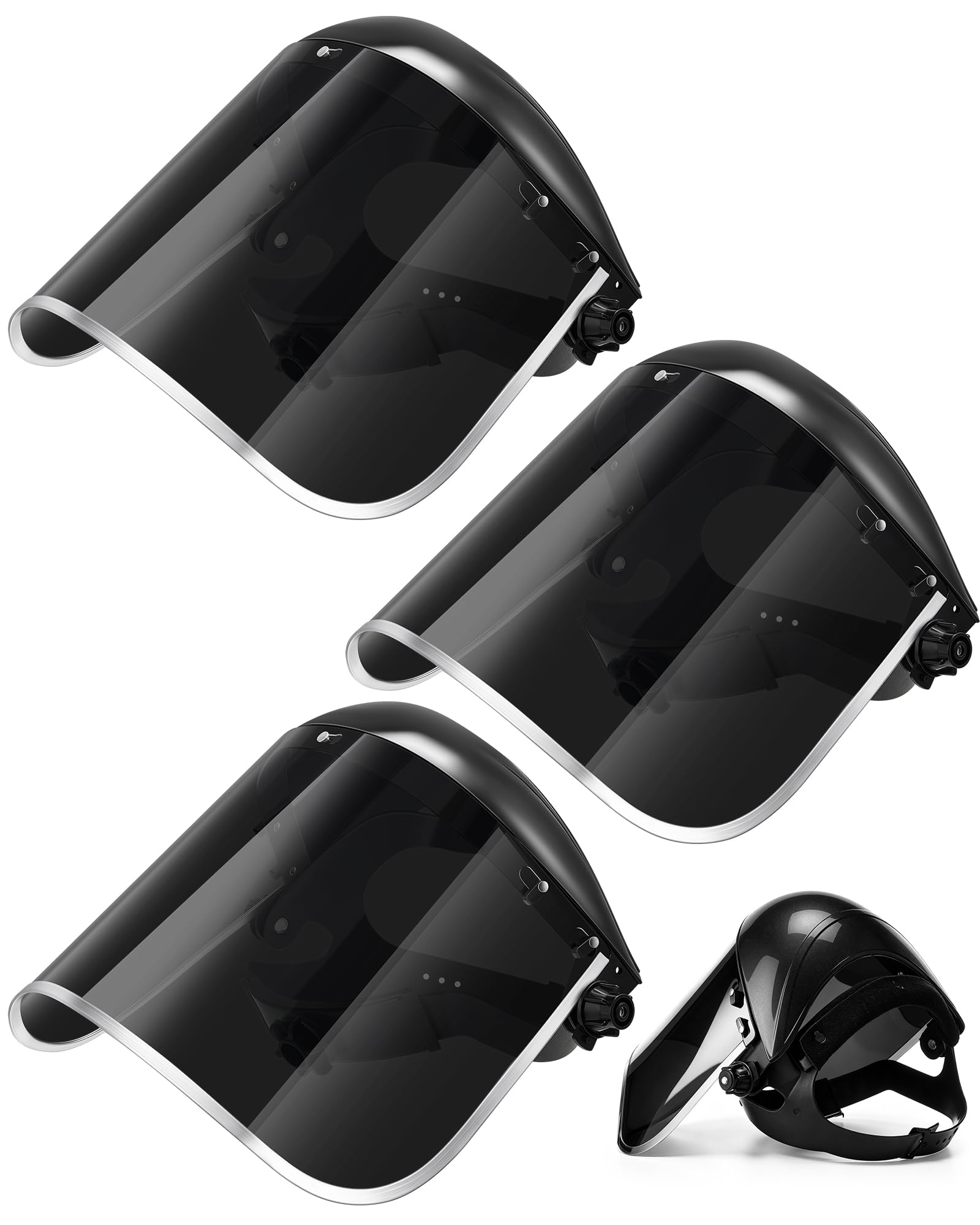 Copkim 3 Pack Face Shield Grinding Cutting, Clear Visor, PET Black — Amazon image 12