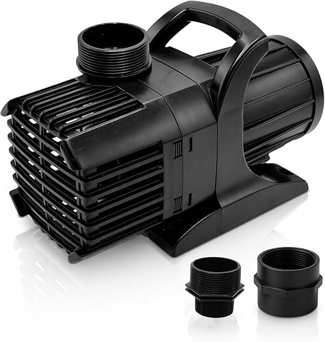 Aqua Pulse Submersible Pond Pump, 4,000 GPH, 33 ft Cord | 21 ft max head, 276W energy efficient, Ultra quiet, For koi ponds, Waterfalls, Fountains