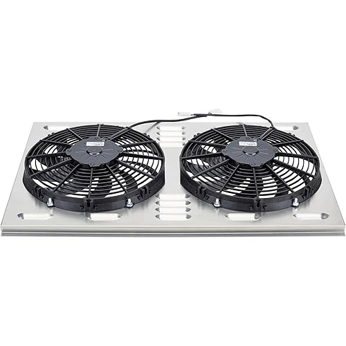 Miniatura 2 de Combo doble de cubierta de ventilador de 12 pulgadas, 28 W x 17 H
