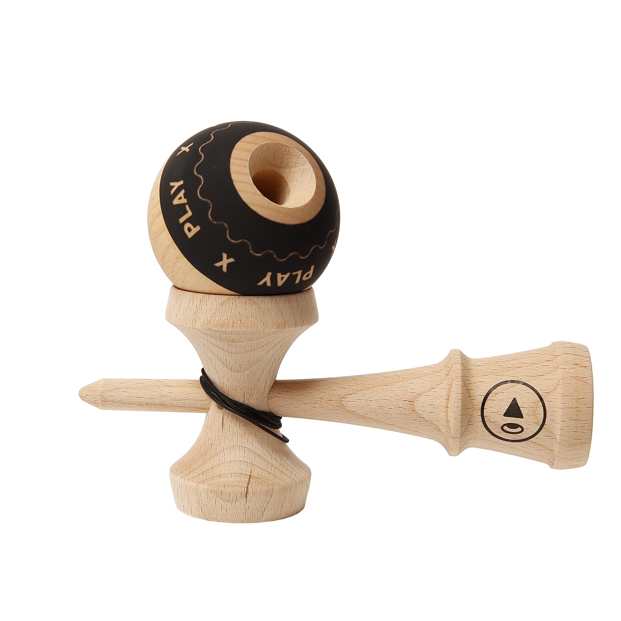 Kendama Europe- Kendama, Color Naturaleza/Negro (K2039)
