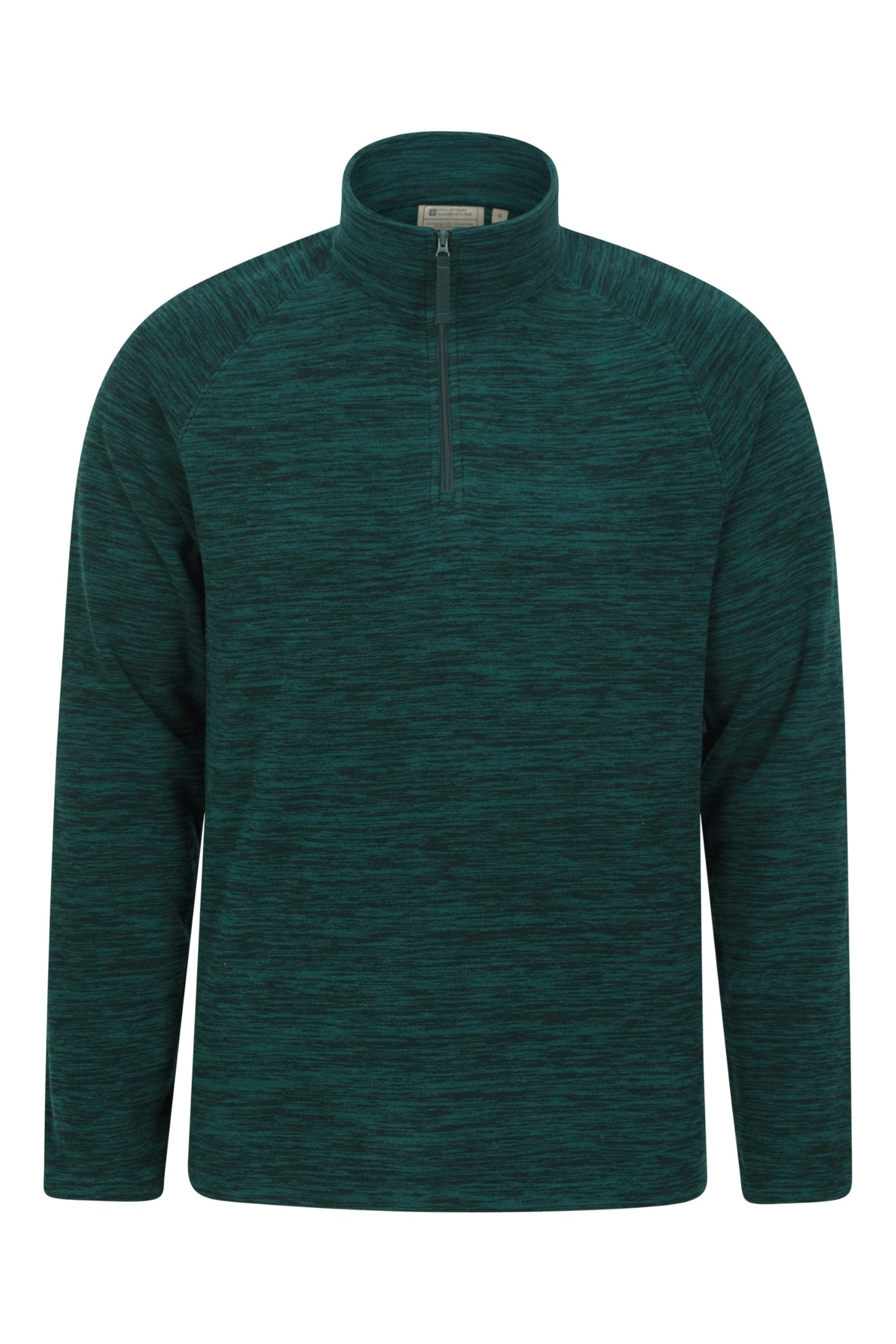 Mountain Warehouse Snowdon Mens Micro Fleece Top - Breathable Antipill, Half Zip Collar Sweater, Quick Drying Smooth Pullover - For Spring Summer & Outdoors — view 21