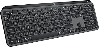 Logitech MX Keys S Wireless Rechargeable USB C Keyboard, Quiet, Flat, Backlit, Ergonomic and Programmable Keys, Bluetooth,…