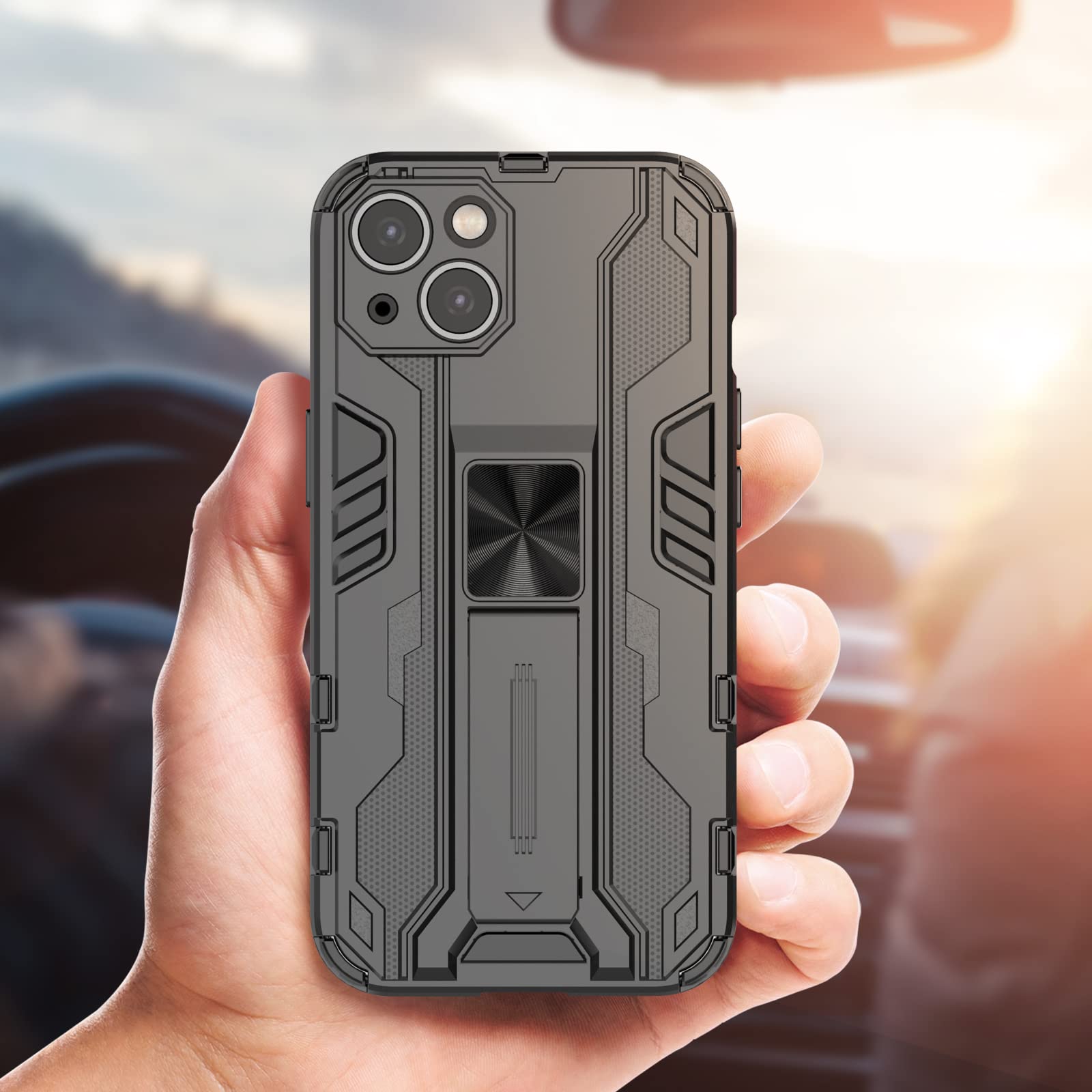 Funda para Xiaomi Redmi Note 15 Pro 5G, Carcasa Antigolpes con Soporte anular metálico, Case Protectora de Grado Militar, Azul — view 840