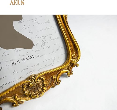 Vista 5 de AELS 8x10 Inch Vintage Picture Frame, Elegant Antique Photo Frames with Glass Front, Photo Display, Tabletop Wall Hanging, Gift Ideas