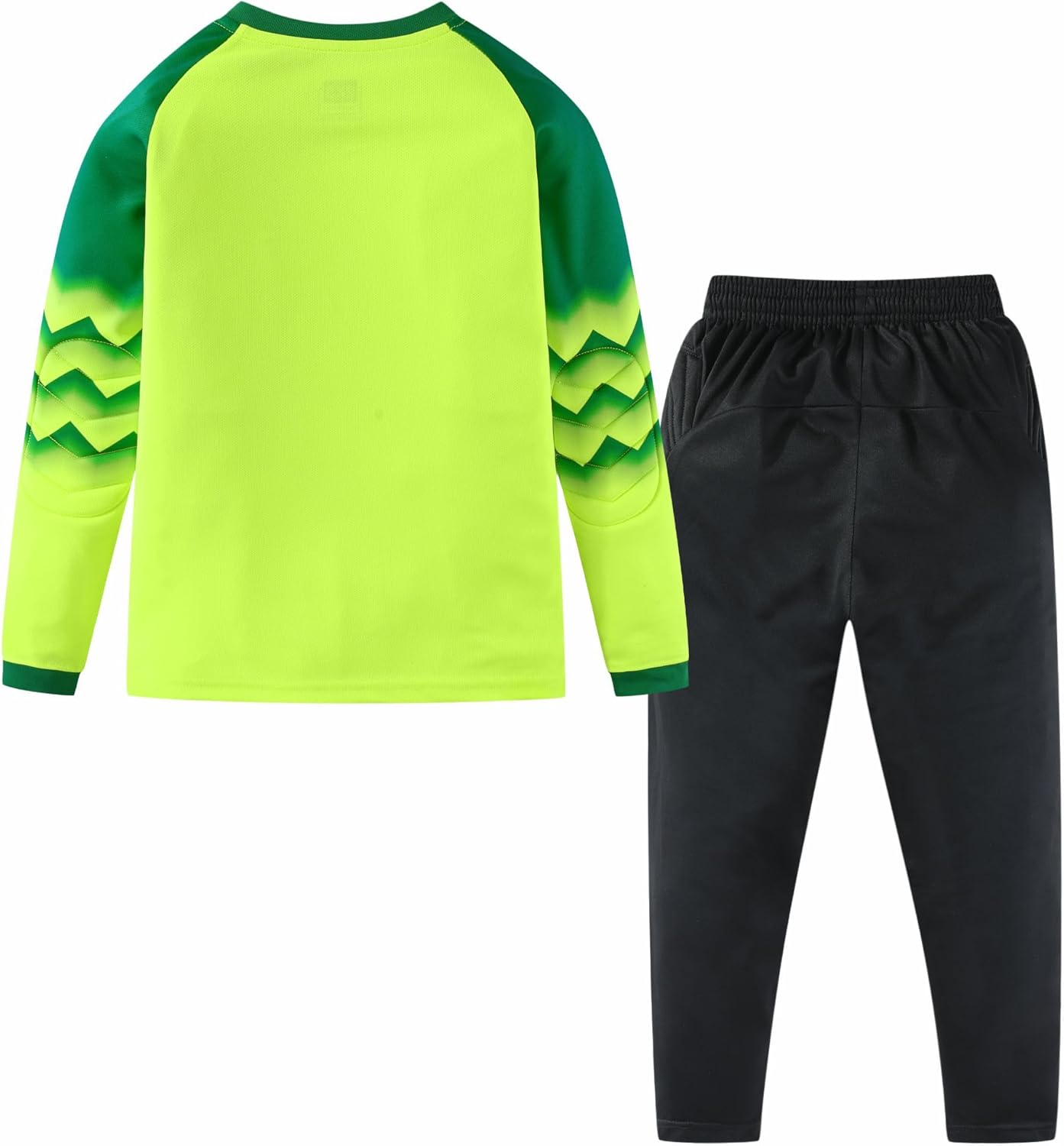 M2C Kids Padded Goalkeeper Jersey and Pants Set Long Sleeve Soccer Goalie Shirt