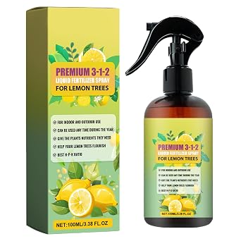 Lemon Tree Food Spray - 800ml Natural Plant Food, Essential Nutrition Mix | 1.9x6.2 Inch Concentrated Fertilizer for Flowering Plants, Fast Action Liquid Feed, Soil Concentrated Formula for Indoor |