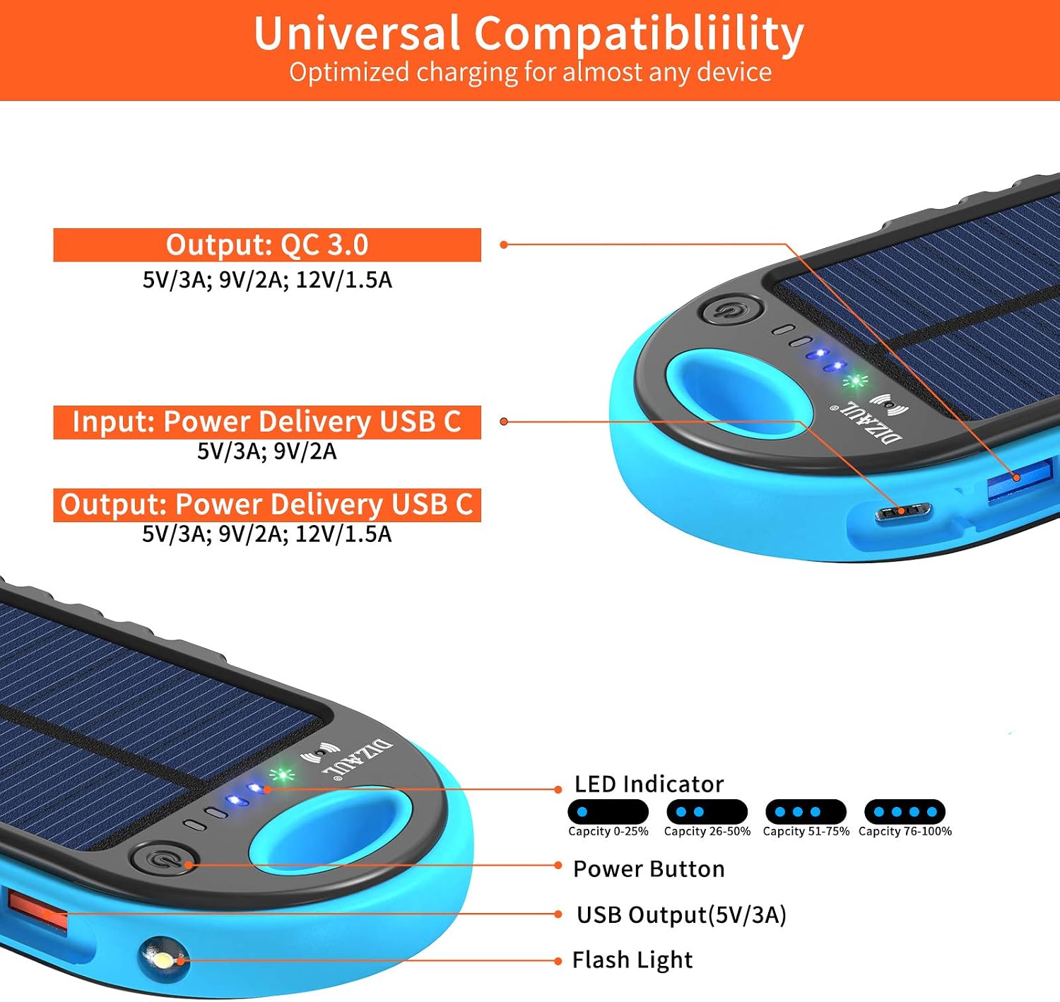 Charger Portable Waterproof Shockproof Dustproof Image