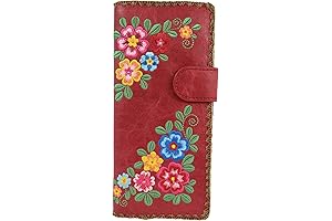 Lavishly Embroidered Wallet: A Masterpiece Adorned with Floral Splendor