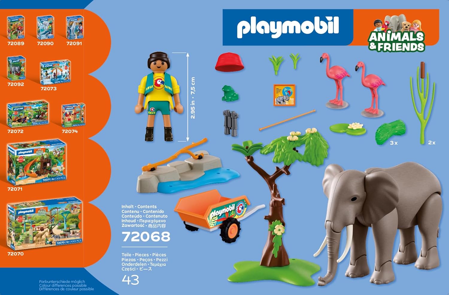 Playmobil Elephant with Zookeeper