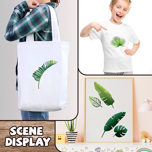 Miniatura 7 de Juego de 20 plantillas reutilizables para estarcir, plantillas de primavera e invierno, de Navidad, para pintar sobre pared de madera, decoración