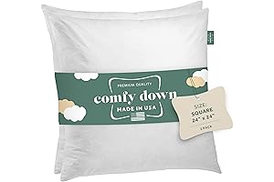 Comfy Down Pillow Inserts - Cloud-Like Comfort for Relaxation and Deep Sleep