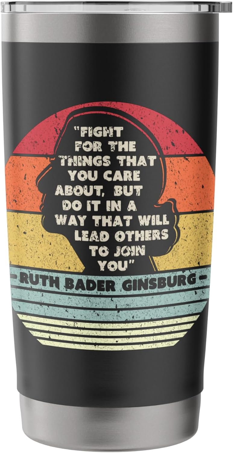 Fight For The Things You Care About Notorious RBG Stainless Steel Insulated Tumbler - Image 3