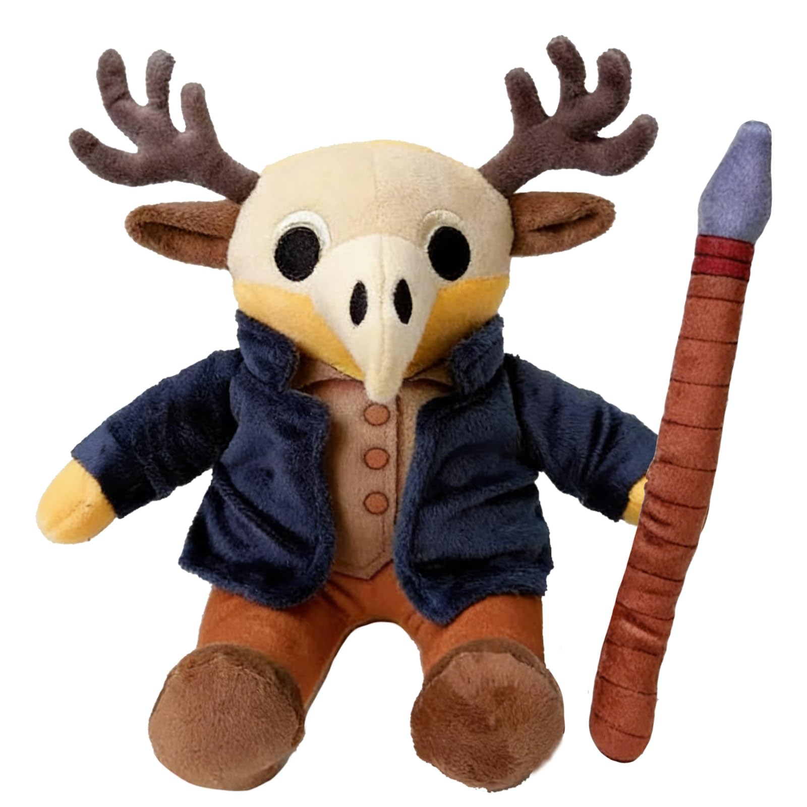 AUNGCSHE 99 Nights in the Forest Cuddly Toy, Soft Stuffed 99 Nights in The Forest Plush Toy, Deer Plush for Collectors and Gamer Fans