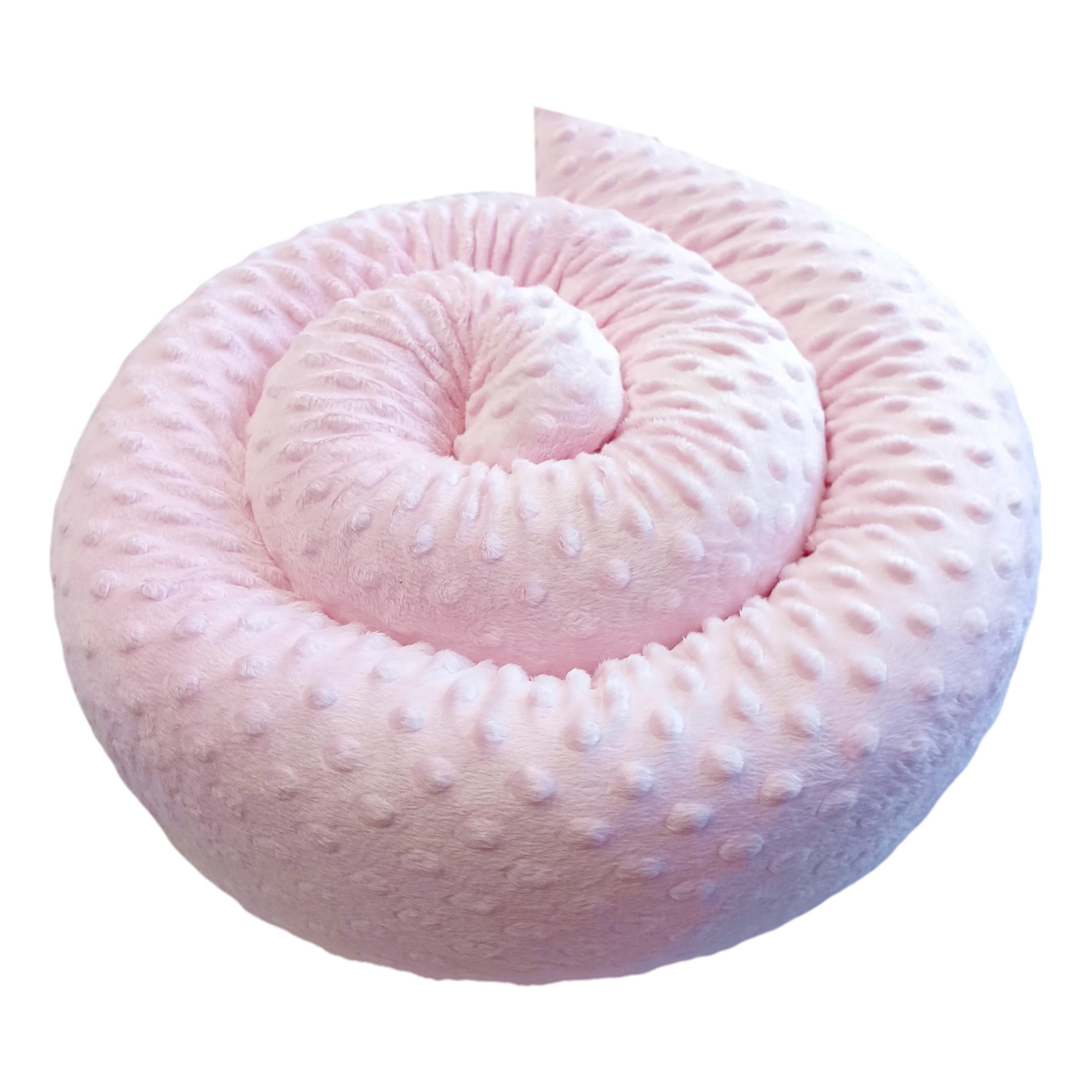 Coussin de positionnement latéral - En minky - Certifié Oeko-Tex - Rose - 300 cm