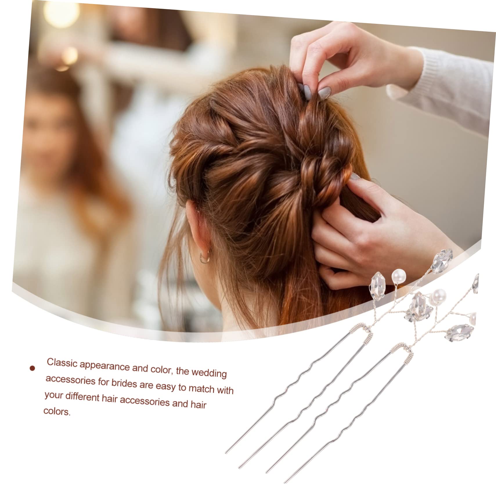 DOITOOL 30pezzi Fermagli Per Nuziali Con Strass Eleganti Hairpins Per Sposa e Cerimonie Accessori Per Acconciature Da Donna e Ragazze