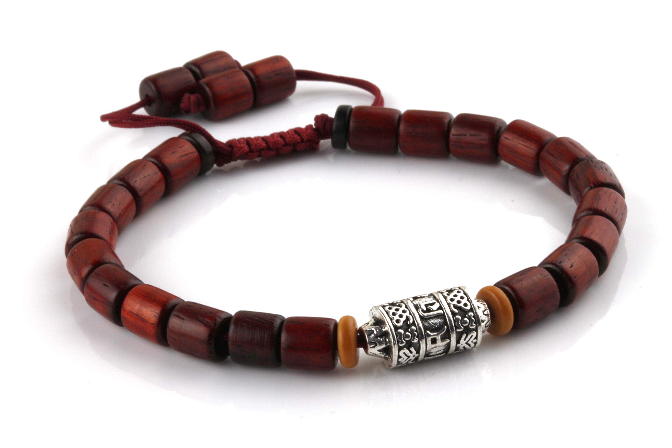 Dowling Brothers Tibetan Buddhist Sandalwood Mantra Bead Bracelet for Men or Women