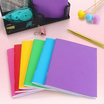 Tamaki 6 Pack Colorful Blank Books for kids Write, Drawing, 4.25'' x 5.5'' | Cute Sketchbook for Kid, Notebook Without Lines