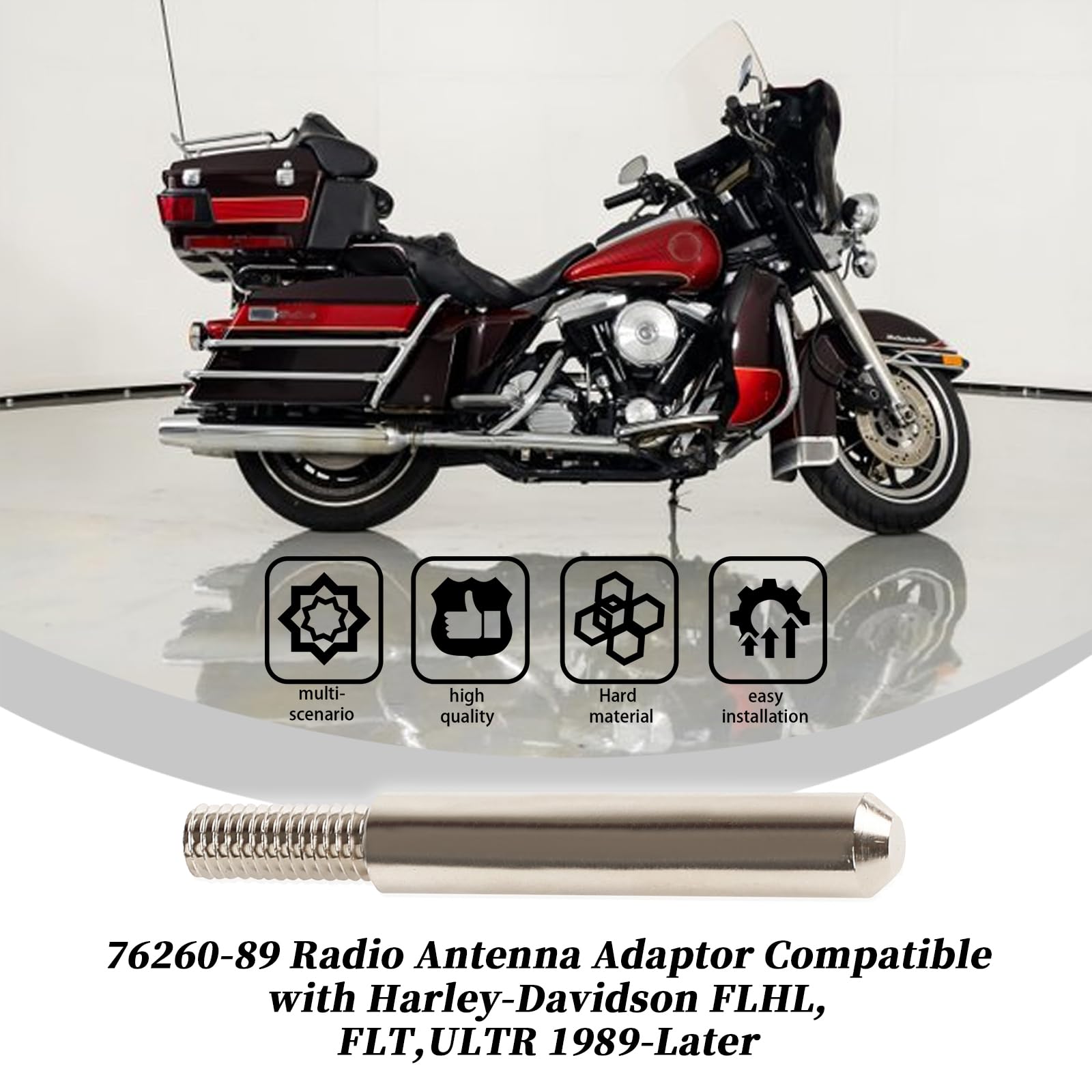 Amazon.com: 76260-89 Radio Antenna Adaptor Compatible with Harley 