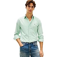 Tommy Hilfiger Camicia da Uomo Flex Popeline Solid RF MW0MW37550 L/S