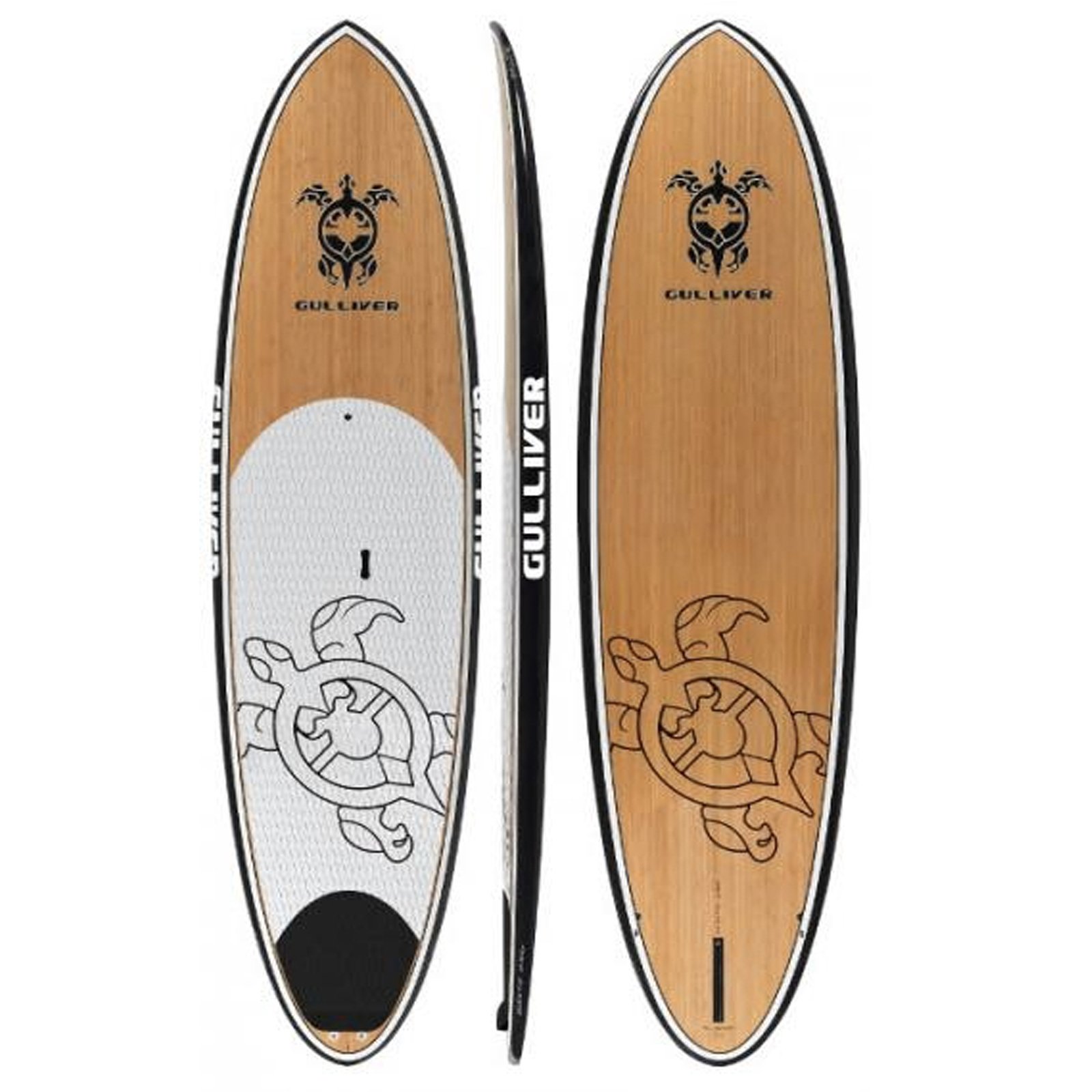 Gulliver Bamboo All Rounder Sup Paddle Board with Fins, 11 