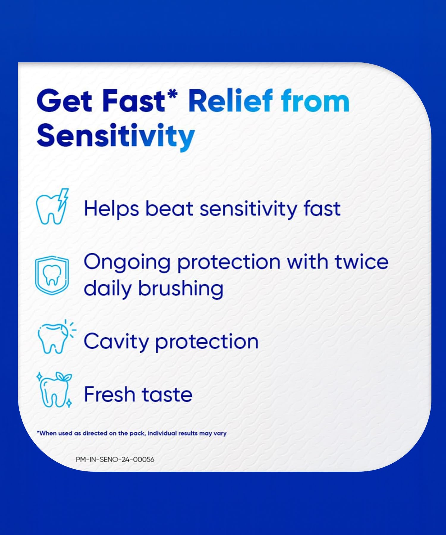 Sensodyne Toothpaste Rapid Relief | Fast Sensitivity Relief Tooth Paste Combo Pack - 320gm (80gm x 4) | Fresh Taste | Dentist Recommended product image 5