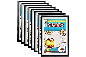 Premium Comic Book Display Wall Mount, 8-Pack