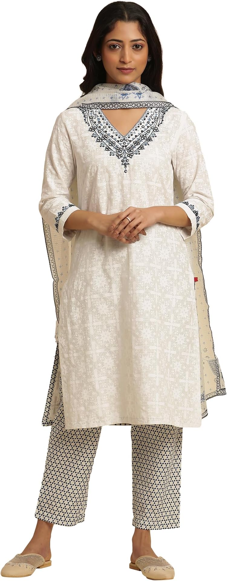 W for WomanWomens Kurta, Straight Pant & Dupatta