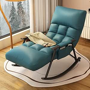 Modern Living Room Reclining Rocking Chair with Side Pocket and Anti ...