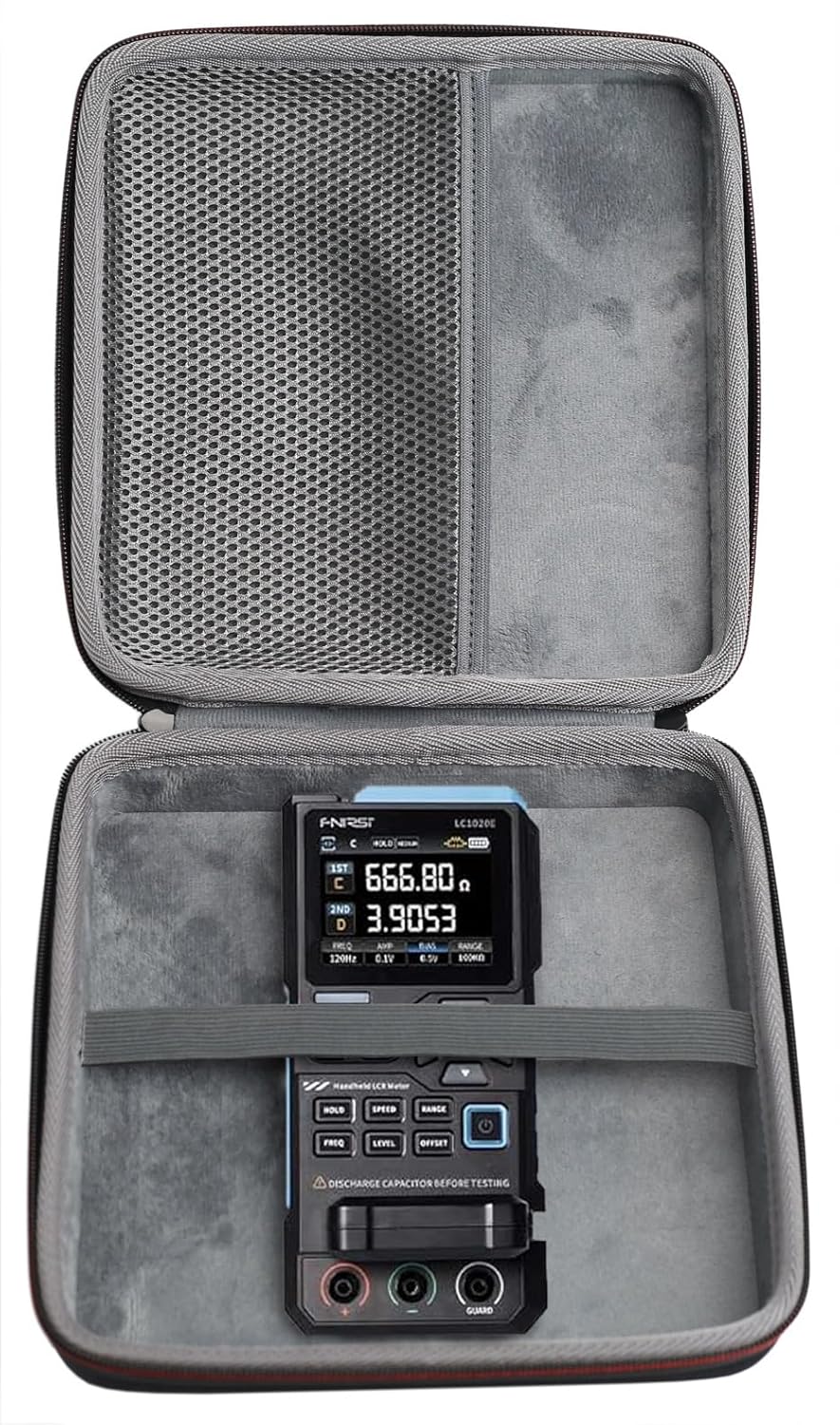 Hard Travel Case Compatible with FNIRSI LC1020E 100kHz LCR Meter Resistor Inductor Capacitor Tester Component Detect（ Only Case）