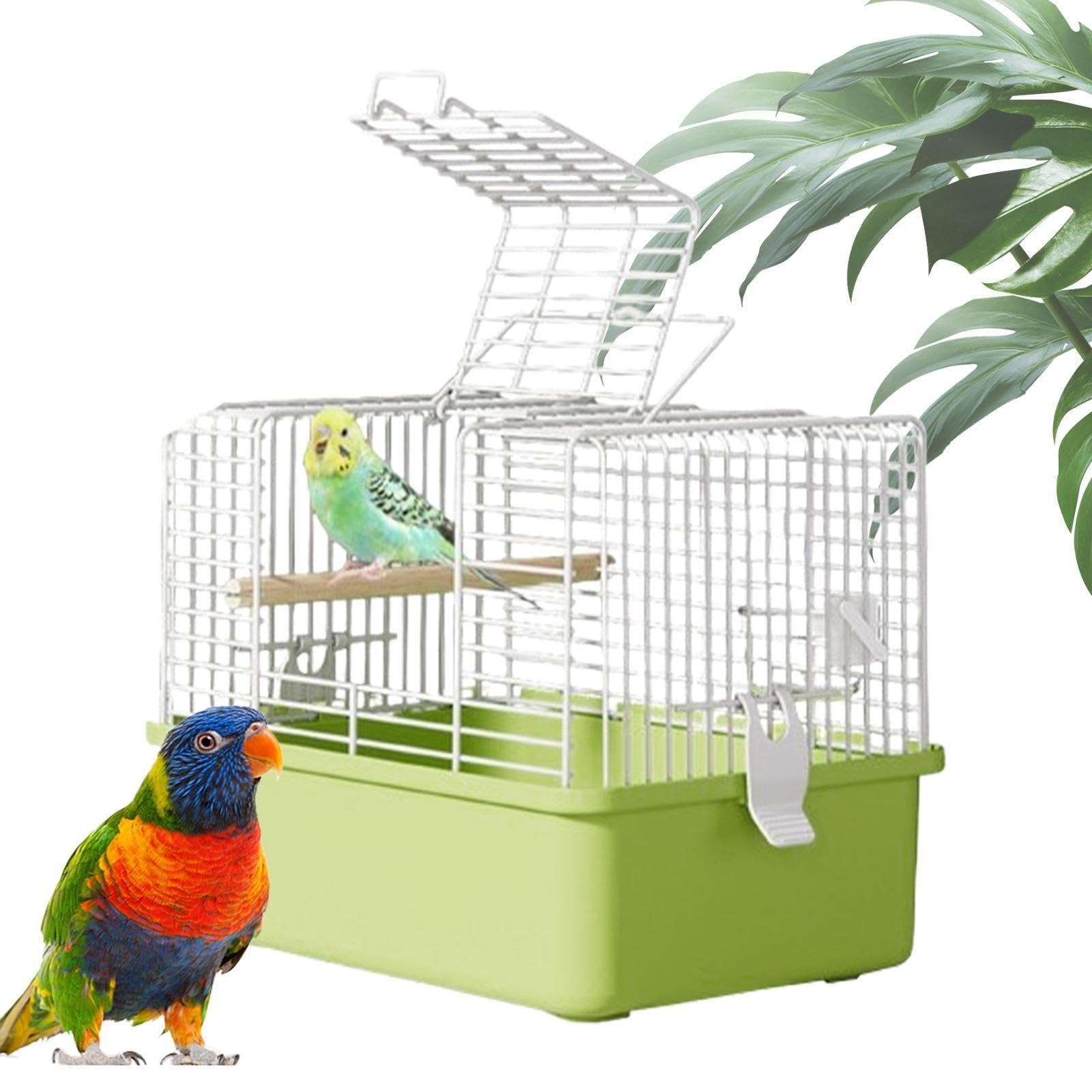 Vogelkäfig für Wellensittiche Tragbare Großraum-Transportbox Mit Griff