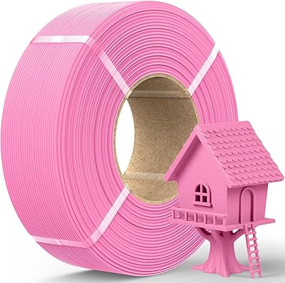 21 – JAYO Rapid PETG Refill 1.75mm Pink 1.1kg, Fast Printing 3D Printer Filament for Reusable Spools, Compatible with Bambu Lab, Smooth Matte Fin…