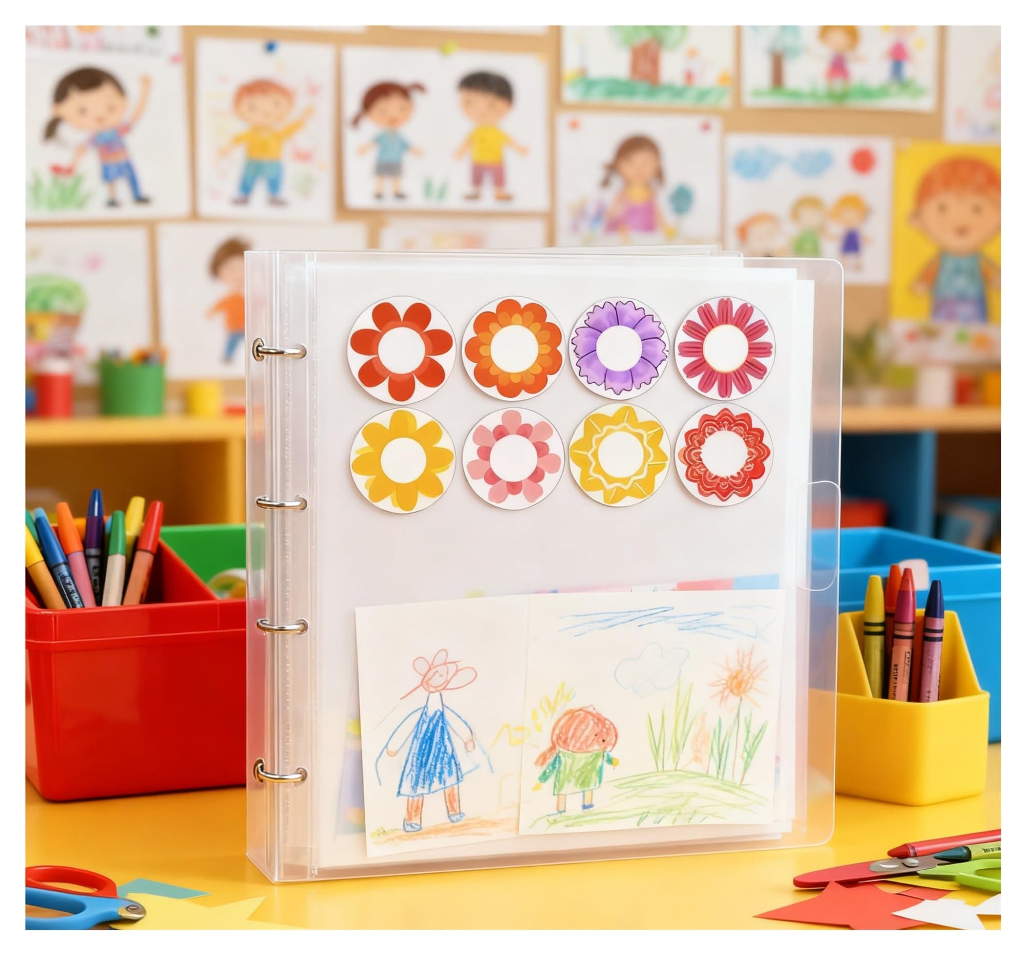Lochstanzer, Verstärkungsring-Etiketten, Aufkleber, selbstklebende Lochverstärkungsaufkleber, 1,3 cm, echter Kunststoff, Lochverstärker für Schule, Büro, 4000 Stück