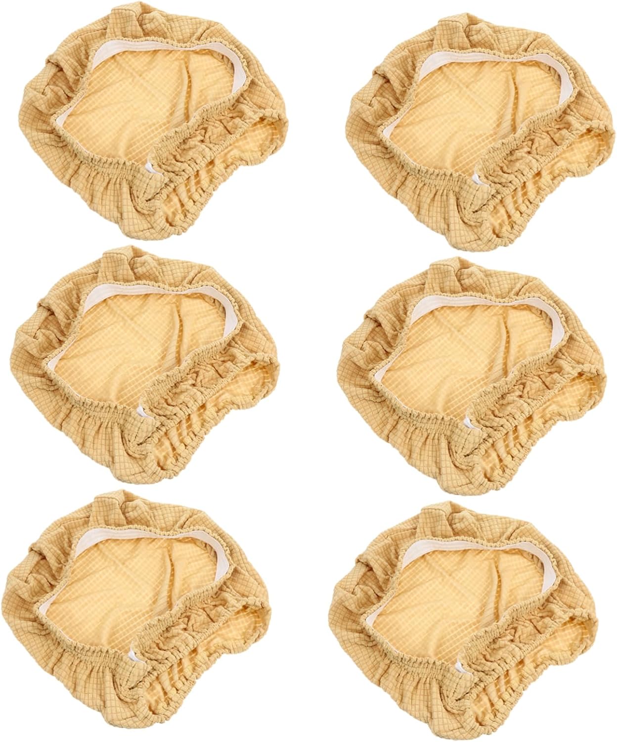 6pcs Stretch Chair for Dining Room Versatile Furniture Protector Deep for Kitchen and Living Polyester Material