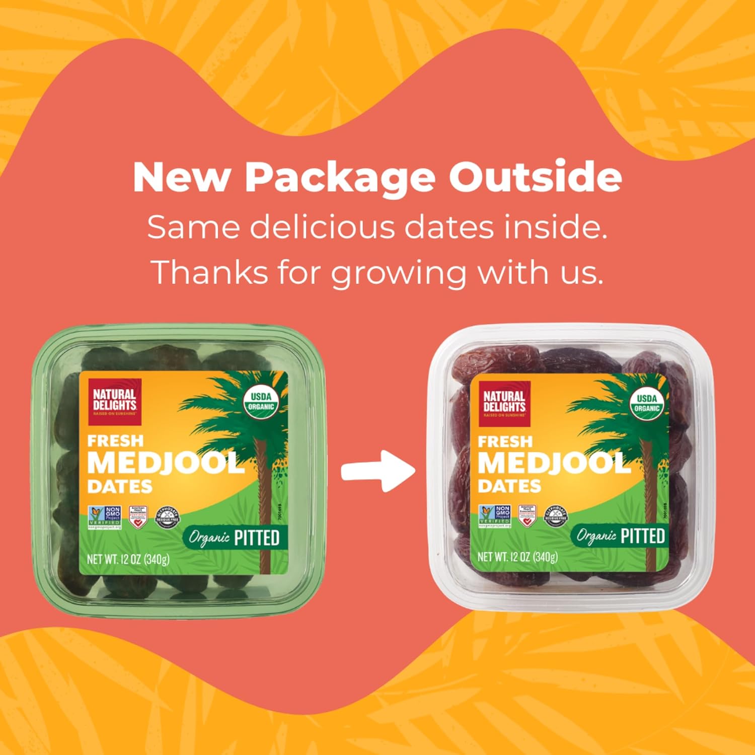 Medjool Dates - Jumbo USDA Certified Organic Pitted Dates
